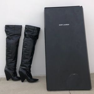 Niki Black YSL Over-the-Knee Boots